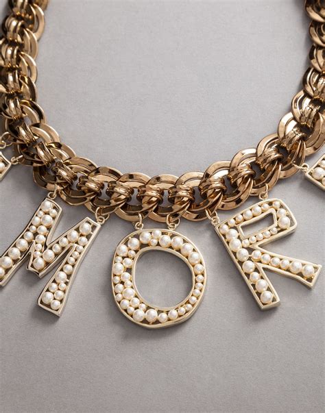 dolce and gabbana gold necklace.